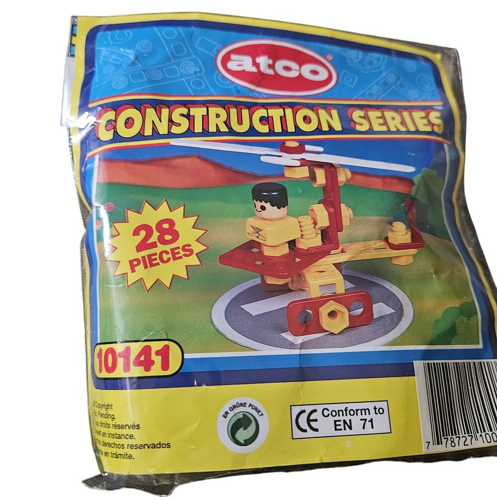 Vintage Atco Construction Series 28 Pieces 10141 New in Package